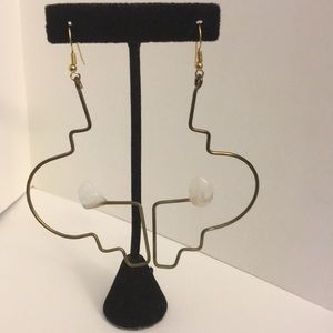 Pierced modern Earrings